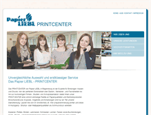 Tablet Screenshot of print-center.liebl.de